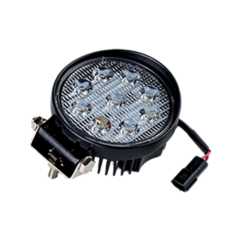 IP67 001 Heavy-Duty 9-LED Lampu Kerja Bulat untuk Kenderaan Industri