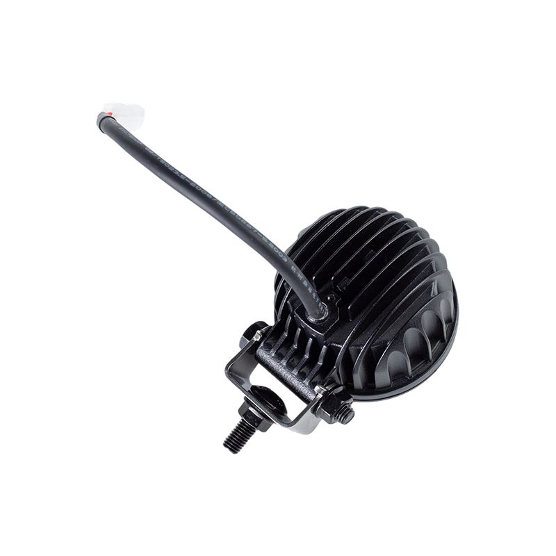 IP67 5W DC9-80V Lampu Amaran Keselamatan Forklift Titik Bulat Biru Serong