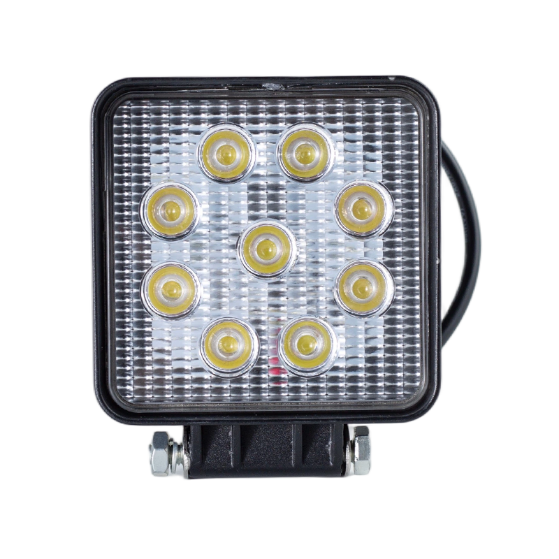 IP67 002 Heavy-Duty 9-LED Lampu Kerja Square untuk Kenderaan Industri