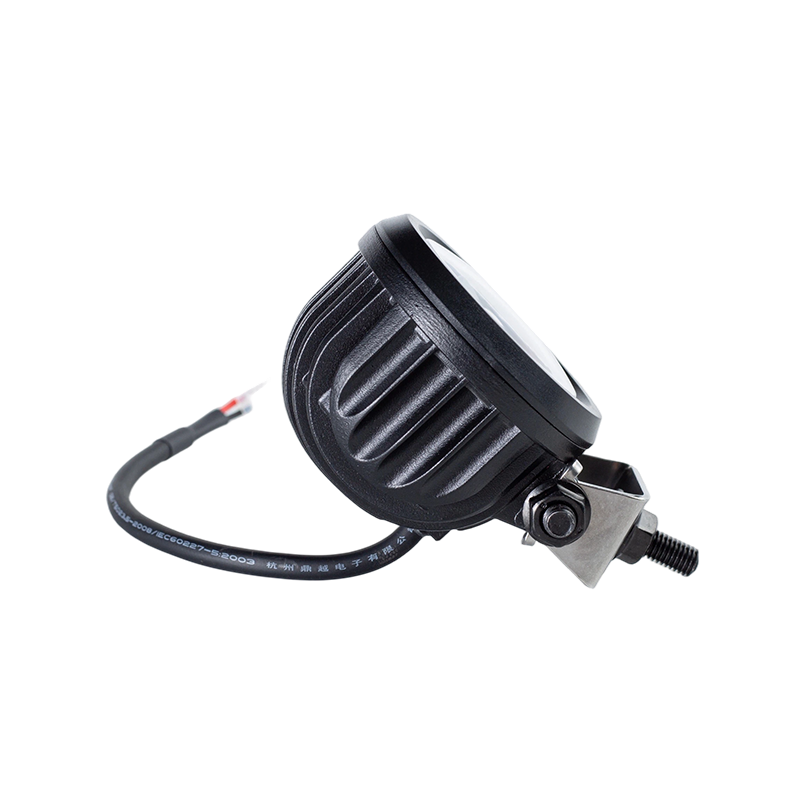 IP67 5W DC9-80V Lampu Amaran Keselamatan Forklift Titik Bulat Biru Serong