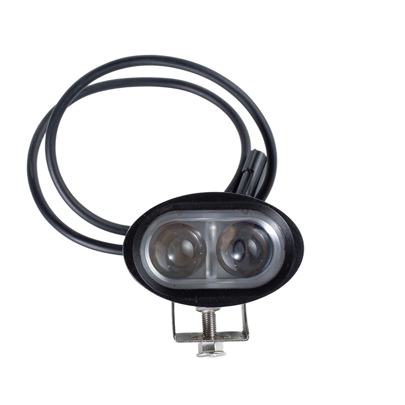IP67 6W DC9-80V Rasuk Lebar Bujur Lampu Amaran Keselamatan Forklift Merah/Biru