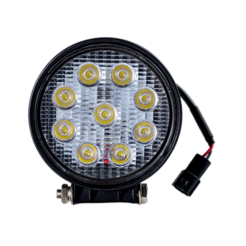 IP67 001 Heavy-Duty 9-LED Lampu Kerja Bulat untuk Kenderaan Industri