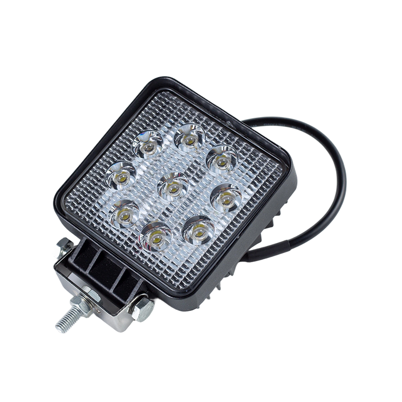 IP67 002 Heavy-Duty 9-LED Lampu Kerja Square untuk Kenderaan Industri