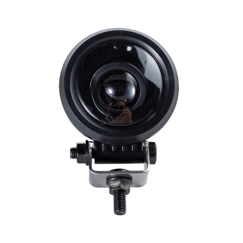 IP67 5W DC9-80V Lampu Amaran Keselamatan Forklift Titik Bulat Biru Serong