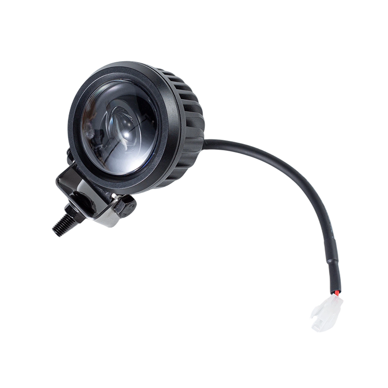 IP67 5W DC9-80V Lampu Amaran Keselamatan Forklift Titik Bulat Biru Serong