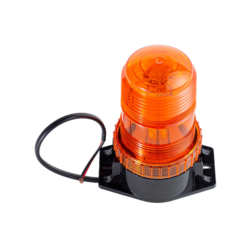 IP65 8W DC9-80V 360° Lampu Amaran Suar Strob Amber Untuk Forklift