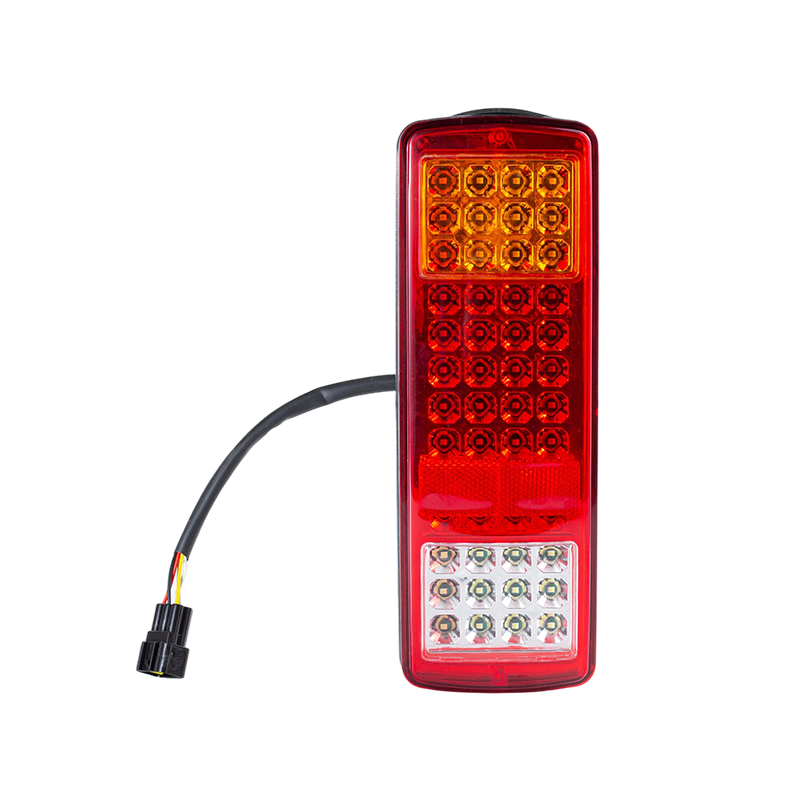 FLDJ-SSWD-002 IP55 6W DC12-24V 3-Warna Bersepadu Lampu Ekor Belakang LED (Isyarat Pusing + Lampu Kedudukan + Lampu Undur)