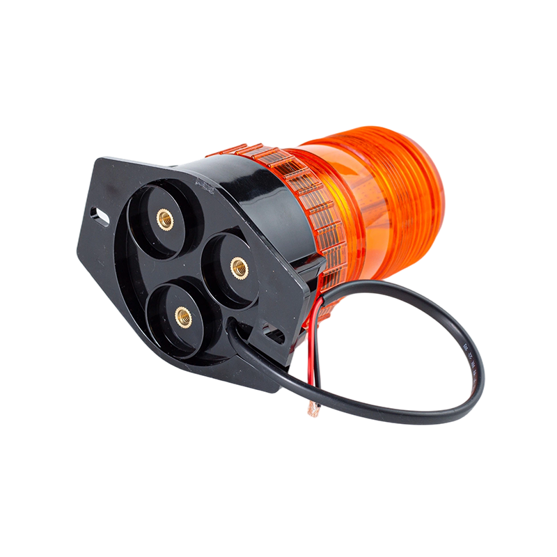 IP65 8W DC9-80V 360° Lampu Amaran Suar Strob Amber Untuk Forklift