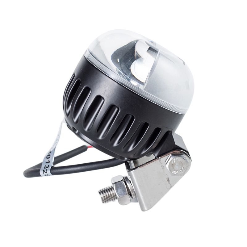 IP67 5W DC9-80V Lampu Amaran Kawasan Bahaya Forklift Rasuk Merah/Biru Bulat