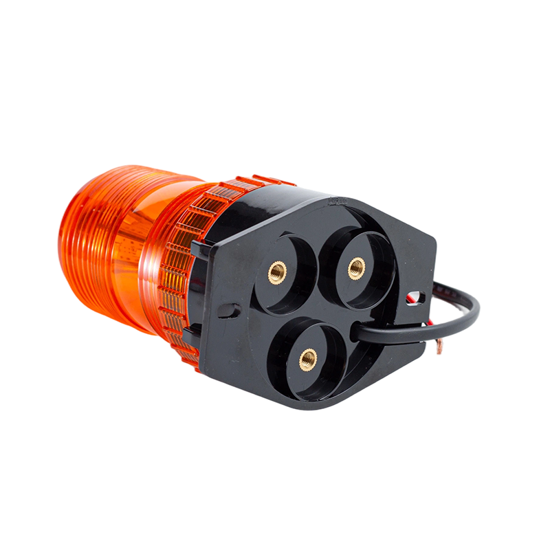 IP65 8W DC9-80V 360° Lampu Amaran Suar Strob Amber Untuk Forklift