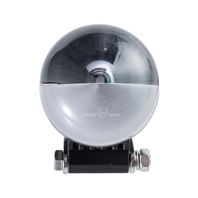 IP67 5W DC9-80V Lampu Amaran Kawasan Bahaya Forklift Rasuk Merah/Biru Bulat