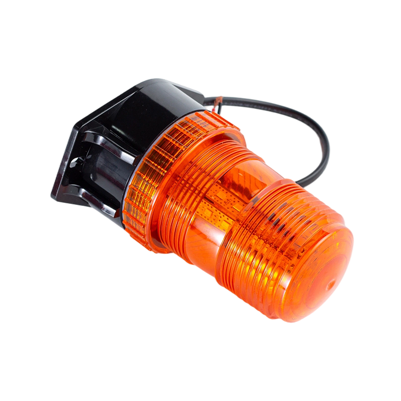 IP65 8W DC9-80V 360° Lampu Amaran Suar Strob Amber Untuk Forklift