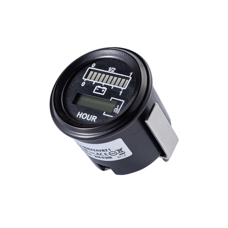 Tolok Aras Bateri Bas FLYB-0096 BOLEH Pusingan dengan Meter Jam